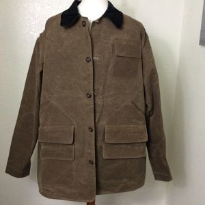 Mens Hunting Waxed Oiled Hunting Cotton Field Coat